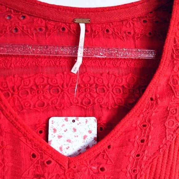 NWT Free People Parisian Night Vermilion Top - Picture 3 of 6